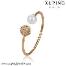 51714- Xuping Jewelry Elegant Pearl Brazalete para mujer con oro 18K plateado